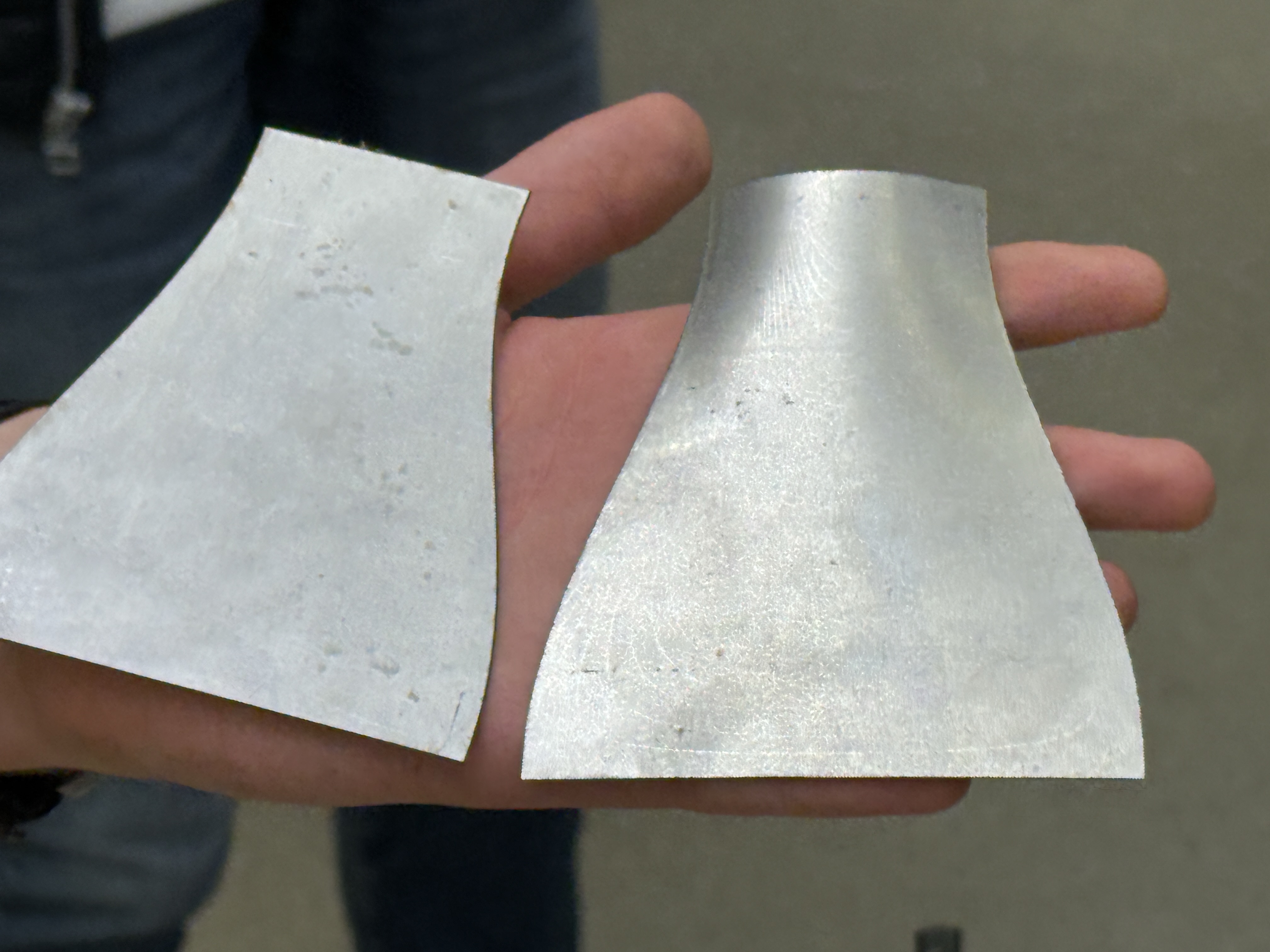 Stamped vs. unstamped piece
